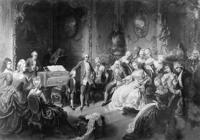 Mozart bei Maria Theresia, © IMAGNO/Austrian Archives