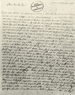Brief Mozarts an den Vater, © IMAGNO/Austrian Archives