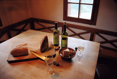 Jause in einem Winzerhaus bei Mureck, © IMAGNO/Gerhard Trumler