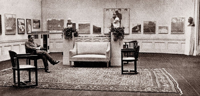 Der Kunsthändler Gustav Pisko in seiner Galerie, © IMAGNO/Austrian Archives