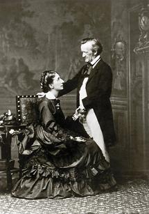 Richard Wagner mit seiner Frau Cosima