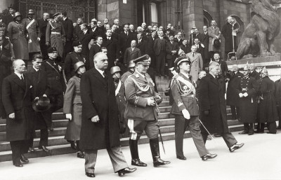 Kurt Schuschnigg, Graf Ciano, Hermann Göring, © IMAGNO/Austrian Archives