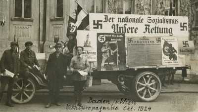 Wahlpropaganda-Lastwagen, © IMAGNO/Austrian Archives