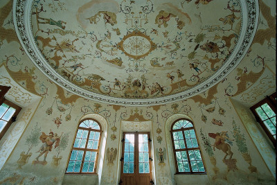 Fresken im Pavillon von Schloss Obersiebenbrunn, © IMAGNO/Gerhard Trumler