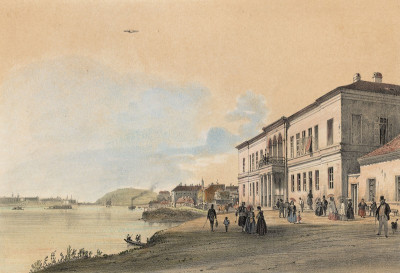 Kaiserbad in Ofen (gegen d. Donau), © IMAGNO/Austrian Archives