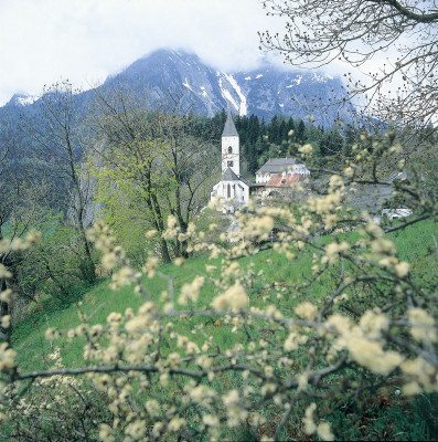 Pfarrkirche von Pürgg in der Steiermark, © IMAGNO/Gerhard Trumler