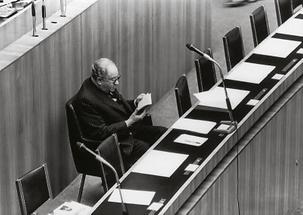 Bruno Kreisky im Parlament