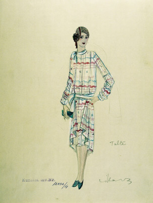 Kleiderentwurfszeichnung, © IMAGNO/Austrian Archives