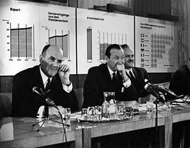 Josef Klaus, Kurt Waldheim und Theodor Piffl-Percevic