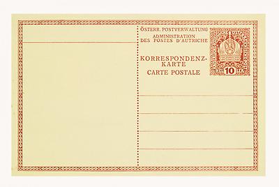 Korrespondenzkarte der Postverwaltung, © IMAGNO/Austrian Archives