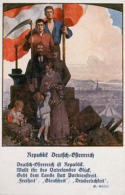 Bildpostkarte mit Gedicht von Schöpl, © IMAGNO/Austrian Archives