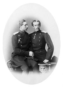 Die Kronprinzen Wilhelm und Rudolf