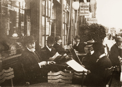 O. Wagner, J. Hoffmann, O. Prutscher und K. Moser, © IMAGNO/ÖNB