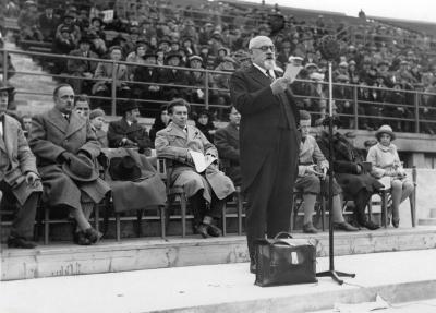 Karl Renner bei der Republikfeier, © IMAGNO/Austrian Archives (S)