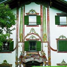 Fassadenmalerei in Obergilben in Tirol