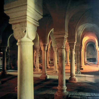 Romanische Krypta im Dom in Gurk in Kärnten, © IMAGNO/Gerhard Trumler