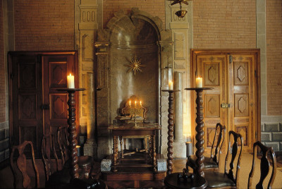 Ehemalige Freimaurerloge in Schloss Rosenau, © IMAGNO/Gerhard Trumler