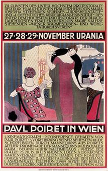 Plakat: Paul Poiret in Wien