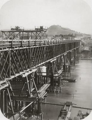Eisenbahnbrücke der Südbahn, © IMAGNO/Archiv Lunzer