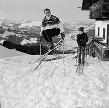Toni Sailer als Skilehrer