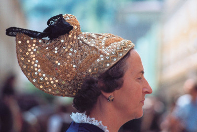 Goldhaube aus der Stadt Salzburg, © IMAGNO/Franz Hubmann