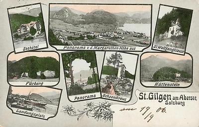 Postkarte St. Gilgen, © IMAGNO/Sammlung Arnbom