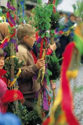 Palmsonntagsprozession in Sarleinsbach, © IMAGNO/Gerhard Trumler