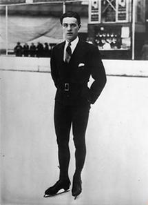 Der österreichische Eiskunstläufer Karl Schäfer
