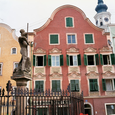 St. Georgsbrunnen in Schärding, © IMAGNO/Franz Hubmann