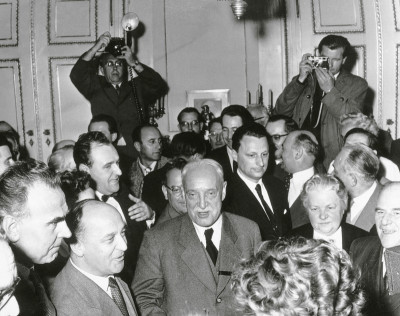Adolf Schärf bei seiner Wahl zum Bundespräsidenten, © IMAGNO/Barbara Pflaum