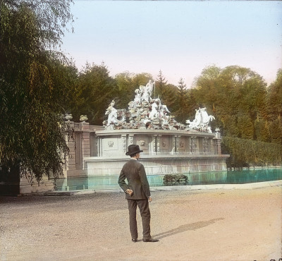 Die Neptungruppe im Park des Schlosses Schönbrunn, © IMAGNO/Öst. Volkshochschularchiv