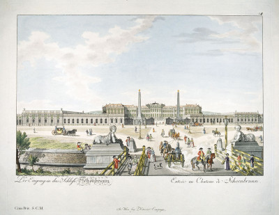 Wien: Schloßplatz von Schloß Schönbrunn, © IMAGNO/Austrian Archives