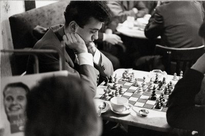 Schachspieler im Cafe Hawelka in Wien, © IMAGNO/Franz Hubmann