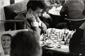 Schachspieler im Cafe Hawelka in Wien