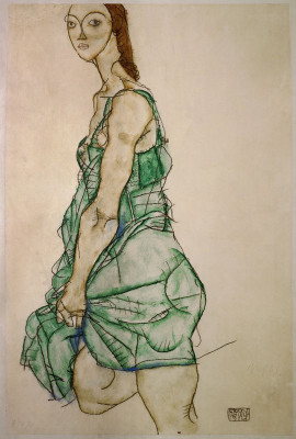 Stehende Frau in grünem Hemd, © IMAGNO/Austrian Archives (AA)