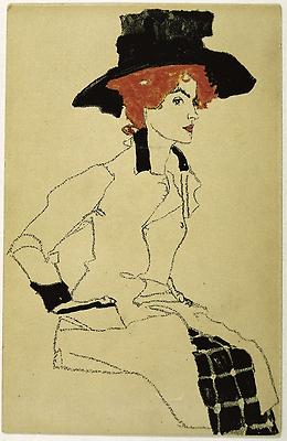 Frauenbildnis mit großem Hut, © IMAGNO/Austrian Archives