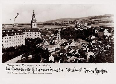 Postkarte von Krumau, © IMAGNO/Austrian Archives