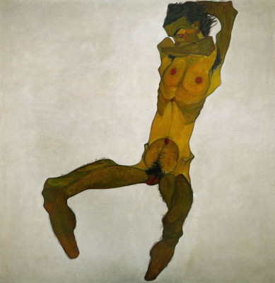 Egon Schiele, Selbstportrait, nackt, © IMAGNO/Austrian Archives (AA)