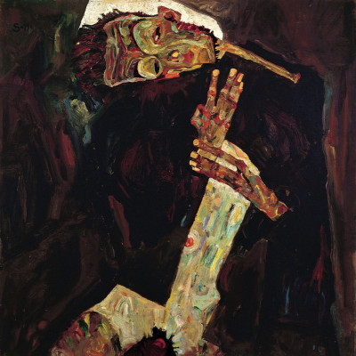 Der Lyriker  (Egon Schiele Selbstdarstellung)., © IMAGNO/Austrian Archives