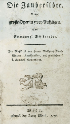 Titelblatt: Die Zauberflöte, © IMAGNO/Austrian Archives