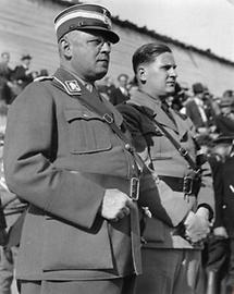 Reichsjugendführer Baldur von Schirach mit Reichsminister Franz Seldte