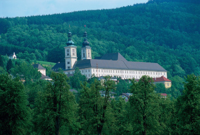 Aussenansicht des Zisterzienser-Stifts Schlierbach, © IMAGNO/Gerhard Trumler