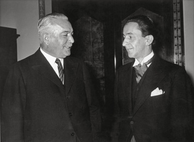 Guido Schmidt und Konstantin Freiherr von Neurath, © IMAGNO/Austrian Archives
