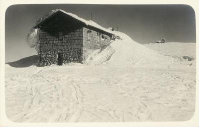 Fischerhütte mit dem Kaiserstein auf dem Hochschneeberg, © IMAGNO/Austrian Archives