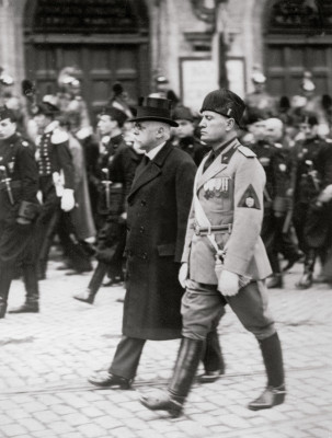 Benito Mussolini und Kanzler Johann Schober, © IMAGNO/Austrian Archives