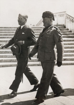 Benito Mussolini und Kurt Schuschnigg, © IMAGNO/Austrian Archives