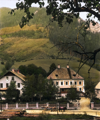 Reithof in Naßwald an der Schwarza, © IMAGNO/Öst. Volkshochschularchiv