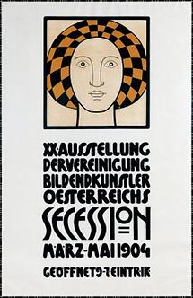 Plakat für XX. Austellung der Wiener Secession