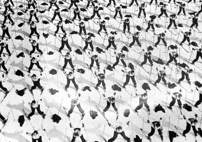 Faschistische Masseninszenierung auf Skiern, © IMAGNO/Austrian Archives (S)