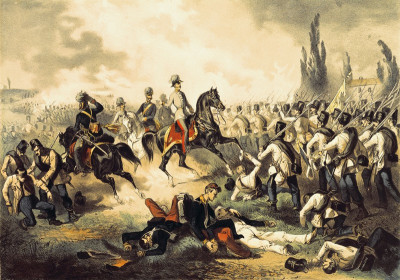 Kaiser Franz Joseph I. in der Schlacht bei Solferino, © IMAGNO/Austrian Archives